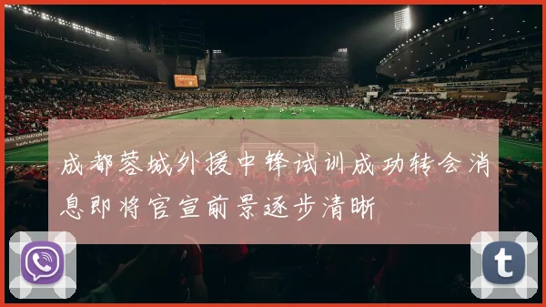 成都蓉城外援中锋试训成功转会消息即将官宣前景逐步清晰